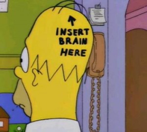 homer insert brain